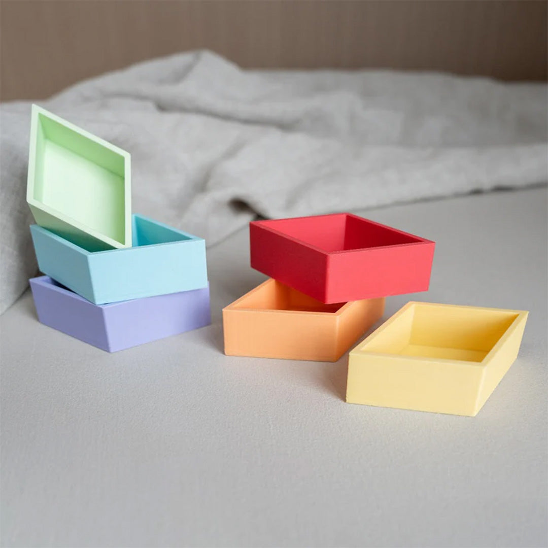 grennn speelbakjes ruit - pastel - 6-delig | 8785312013284 | 2