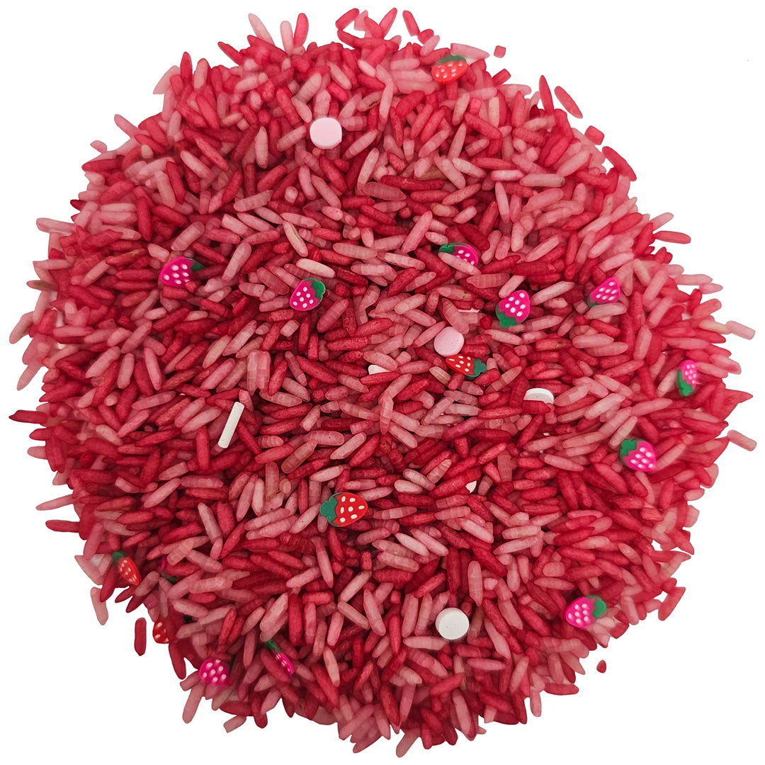 grennn speelrijst aardbeien mix - 750 gr | GRENN4800437969958 | 1