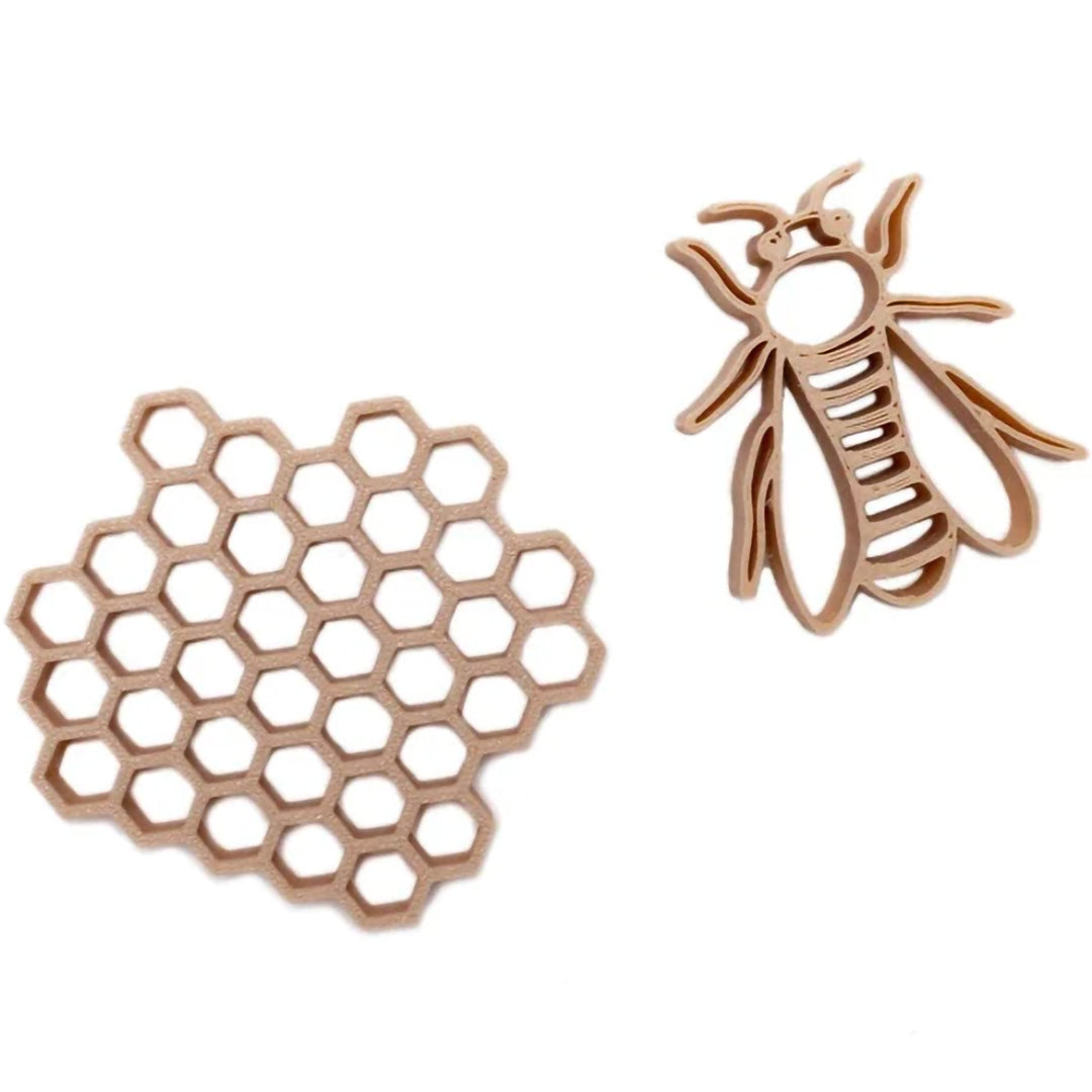 grennn u1itsteekvormen bij en honingraat - 2st | GREN7428471937220 | 