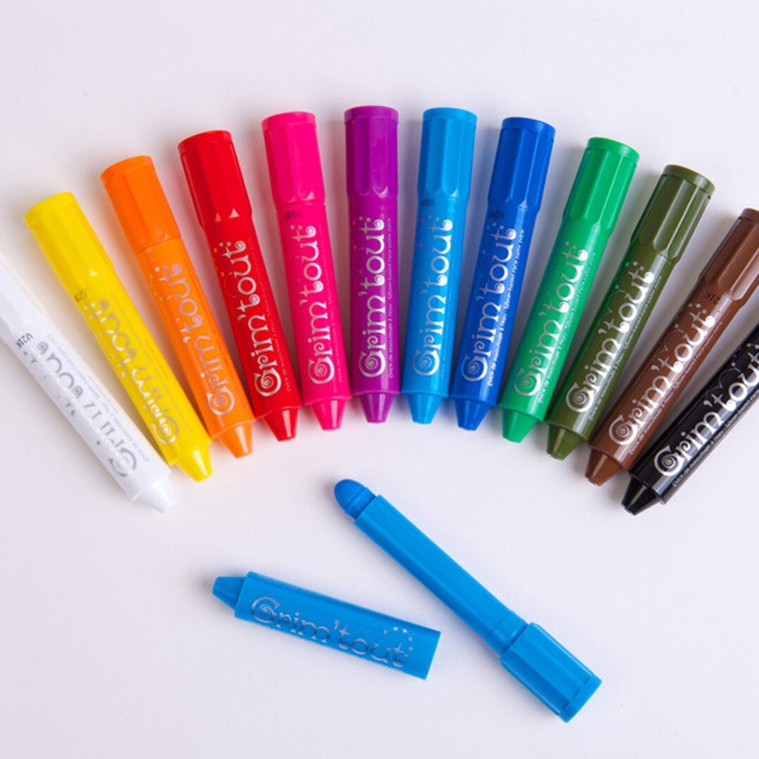 grim'tout schminkstiften 12 kleuren - regenboog | GT41883 | 3