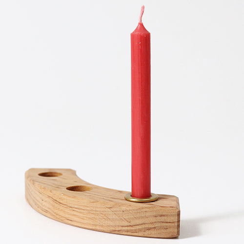 grimm's 10% bijenwaskaarsjes rood - 12st | 05113 | 2