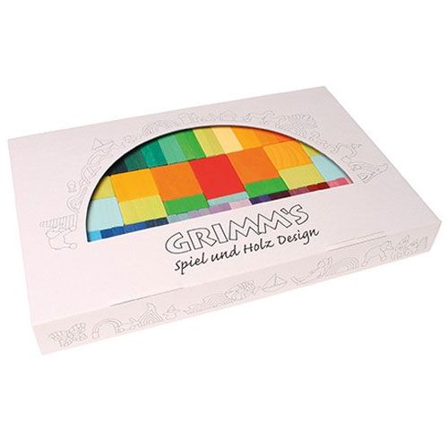 grimm's bouwplaten en blokken kleurenkaart- rally (74st) | 40376 | 1