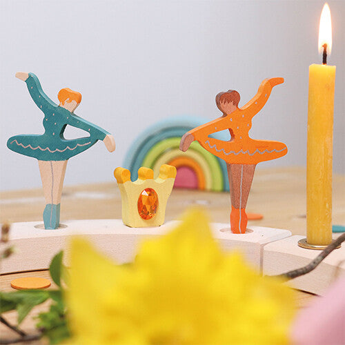 grimm's decoratie figuur - ballerina blauw | 03328 | 4