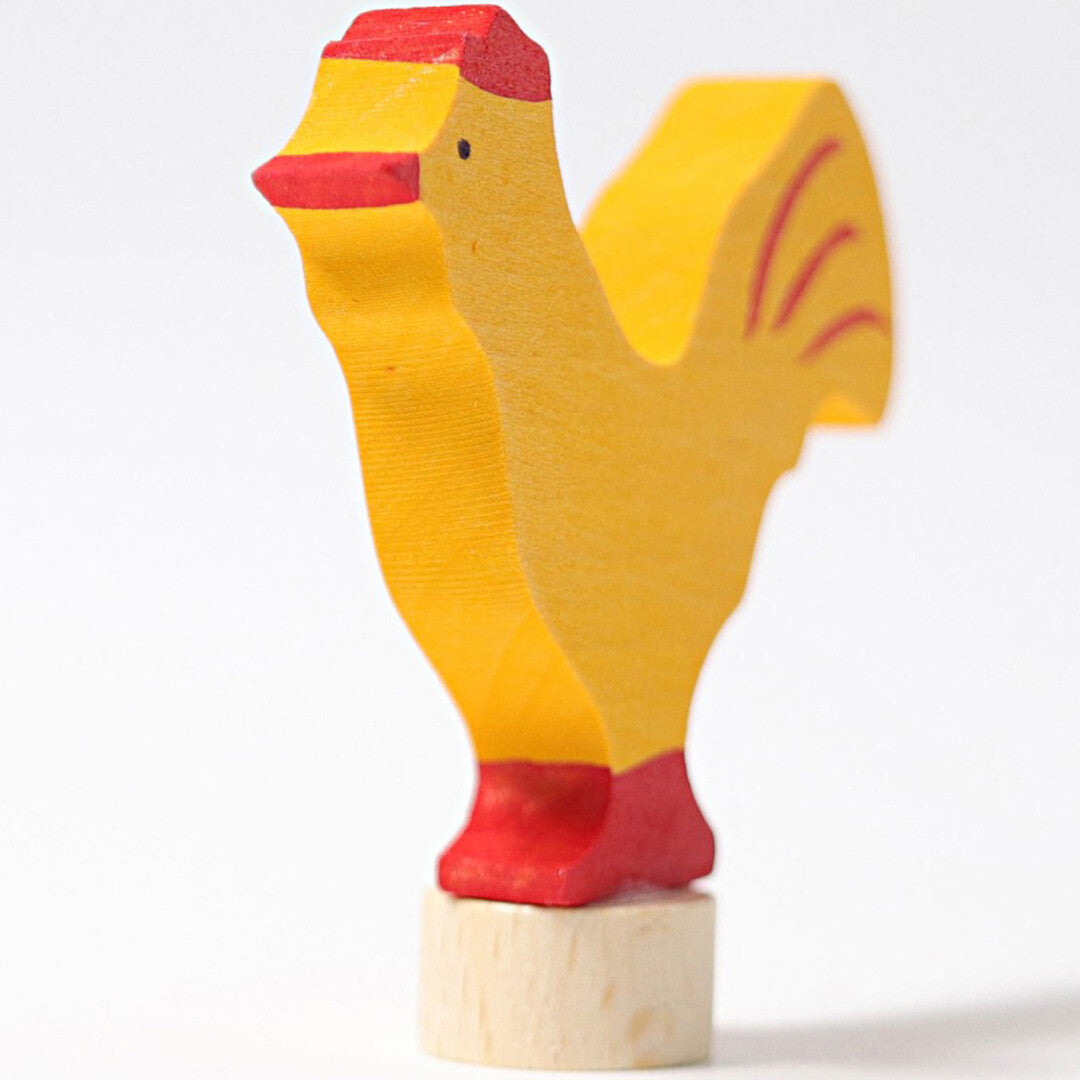 grimm's decoratie figuur - gele haan | 03951 | 2