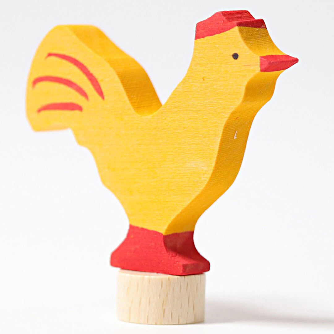 grimm's decoratie figuur - gele haan | 03951 | 3