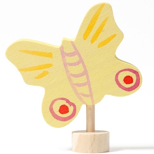 grimm's decoratie figuur - gele vlinder | 03313 | 0