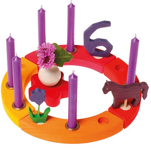 grimm's decoratie figuur- lila bloem | 03620 | 1