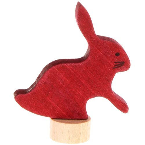 grimm's decoratie figuur - rood konijn | 03530 | 0