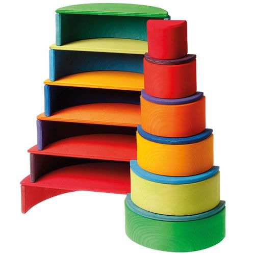 grimm's halfronde schijven - regenboog | 10675 | 4