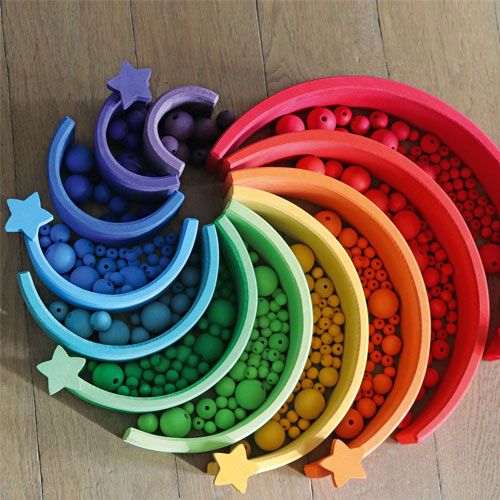 grimm's kralen regenboog - 60st  | 10220 | 2