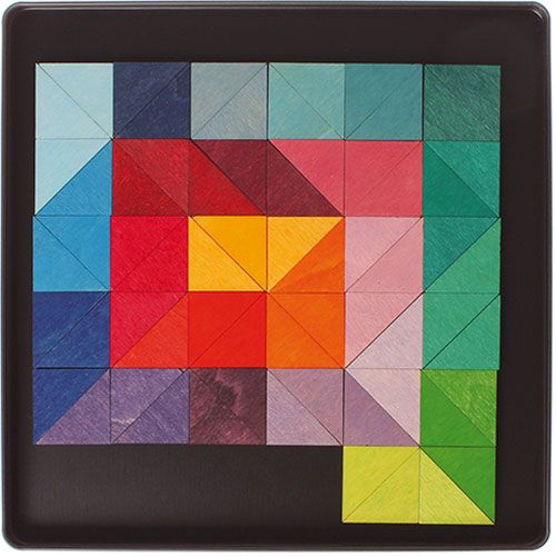 grimm's magneetpuzzel - driehoek (64st) | 91167 | 1