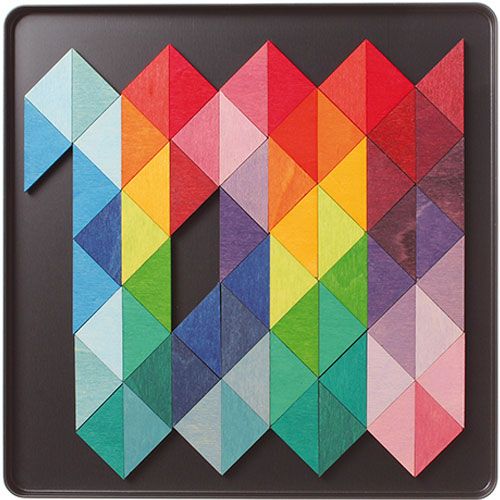 grimm's magneetpuzzel - driehoek (64st) | 91167 | 2