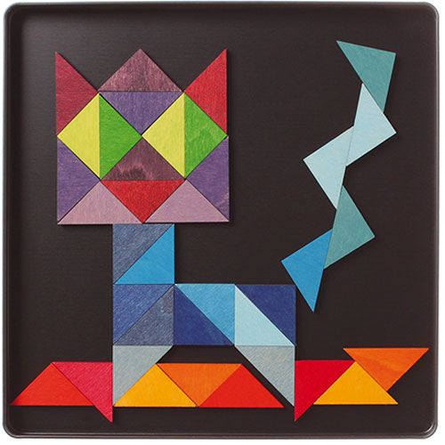 grimm's magneetpuzzel - driehoek (64st) | 91167 | 4