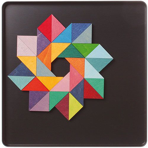 grimm's magneetpuzzel - driehoek (64st) | 91167 | 6