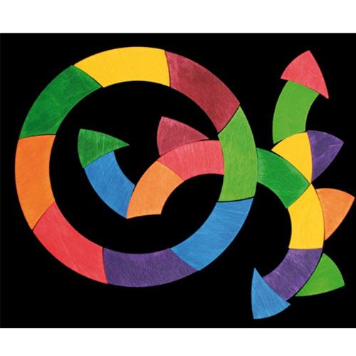 grimm's magneetpuzzel gekleurde cirkel goethe | 91080 | 1