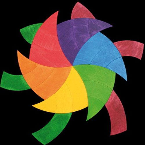 grimm's magneetpuzzel gekleurde cirkel goethe | 91080 | 2