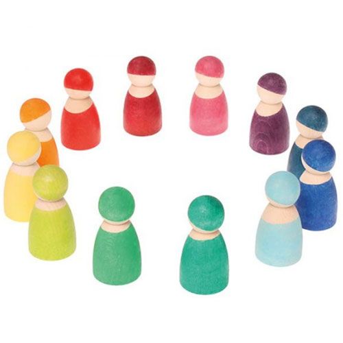 grimm's popjes vrienden regenboog  - 12 st | 10581 | 0