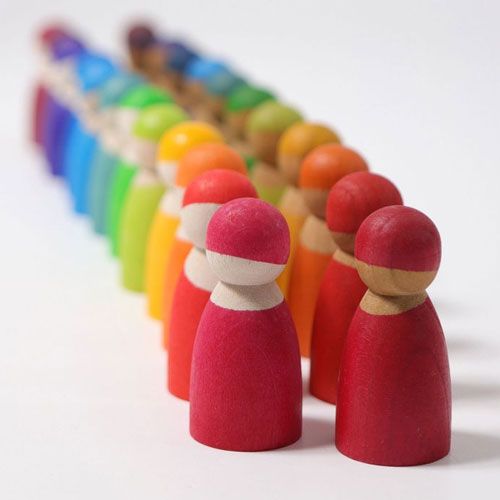 grimm's popjes vrienden regenboog  - 12 st | 10581 | 2