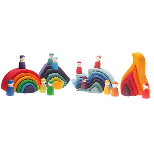grimm's popjes vrienden regenboog  - 12 st | 10581 | 7