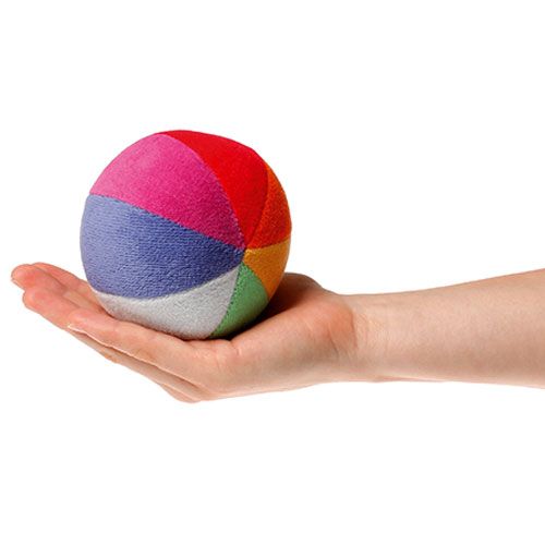 grimm's rammelaar stoffen regenboogbal | 22955 | 1