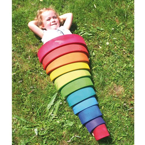 grimm's regenboog stapeltoren - 12 bogen 36 cm  | 10670 | 3
