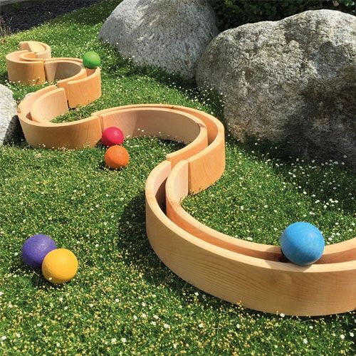 grimm's regenboog stapeltoren naturel - 12 bogen 36 cm  | 10669 US | 1