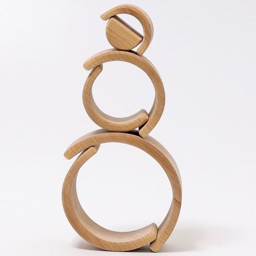 grimm's regenboog stapeltoren naturel - 6 bogen 10,5 cm | 10690 | 4