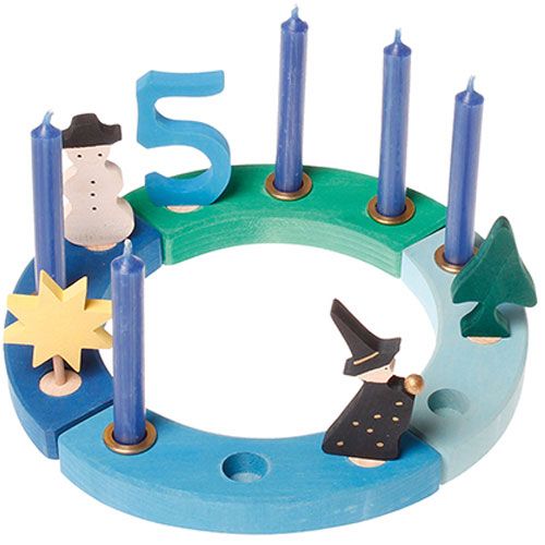 grimm's set decoratiecijfers - 1 tm 5 blauw | 04403 | 1