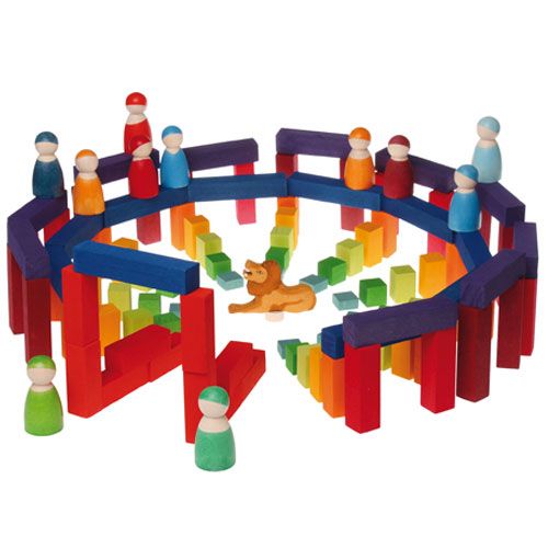 grimm's stapelblokken tellen getallenland - small (100st) | 42100 | 4