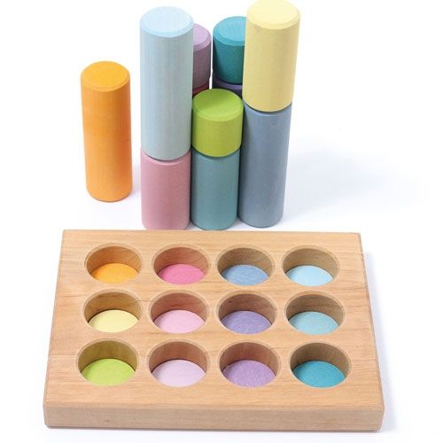 grimm's stapelrollers 12st - pastel  | 10574 | 3