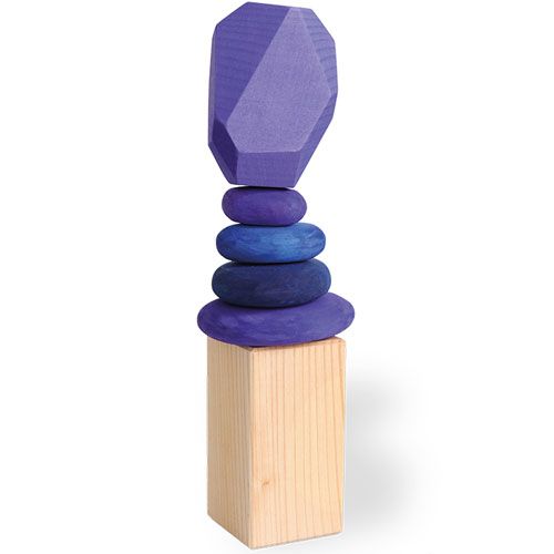 grimm's stapelset kiezelstenen limited edition - paars  | 10061 | 2