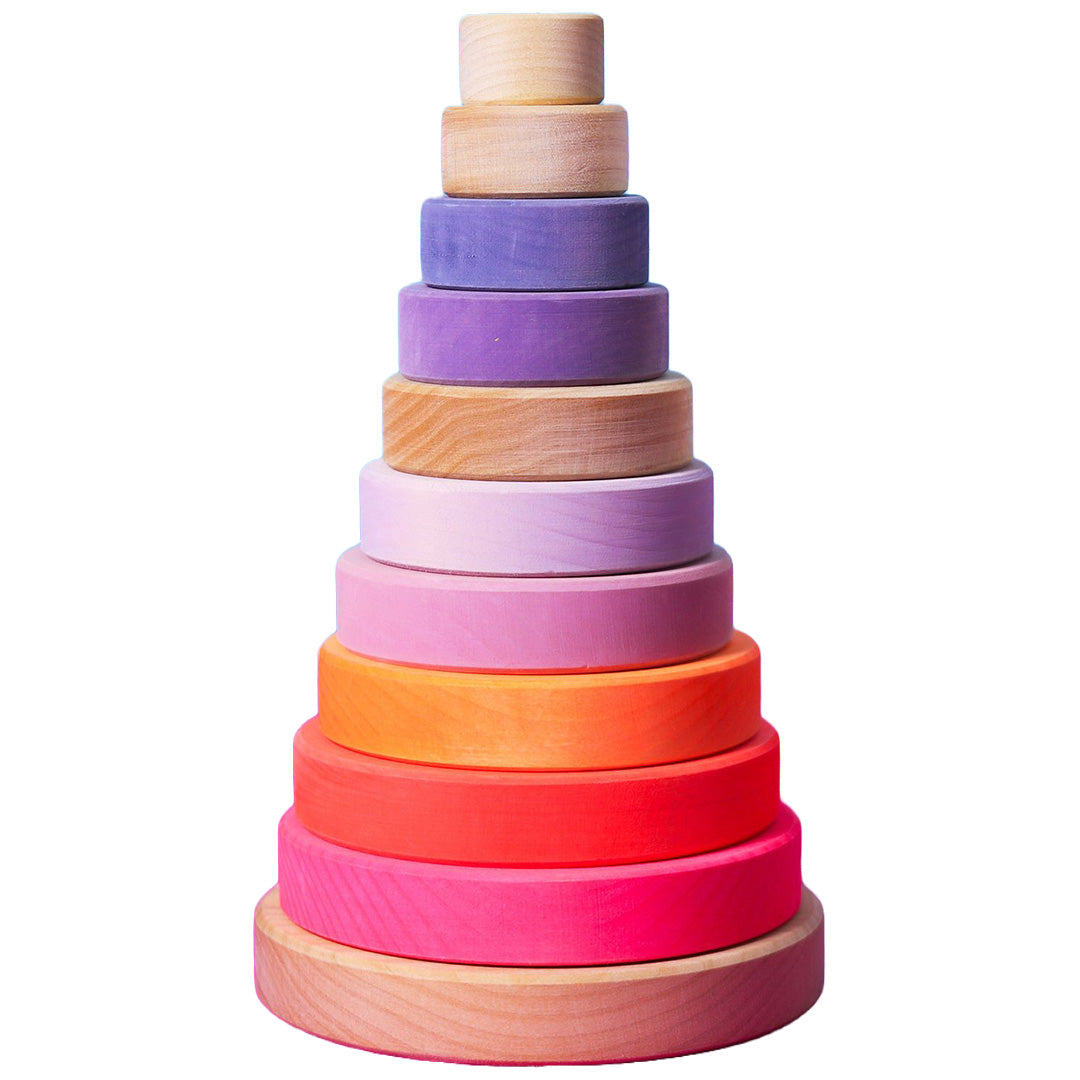 grimm's stapeltoren neon - roze - 23 cm | 15020 | 0