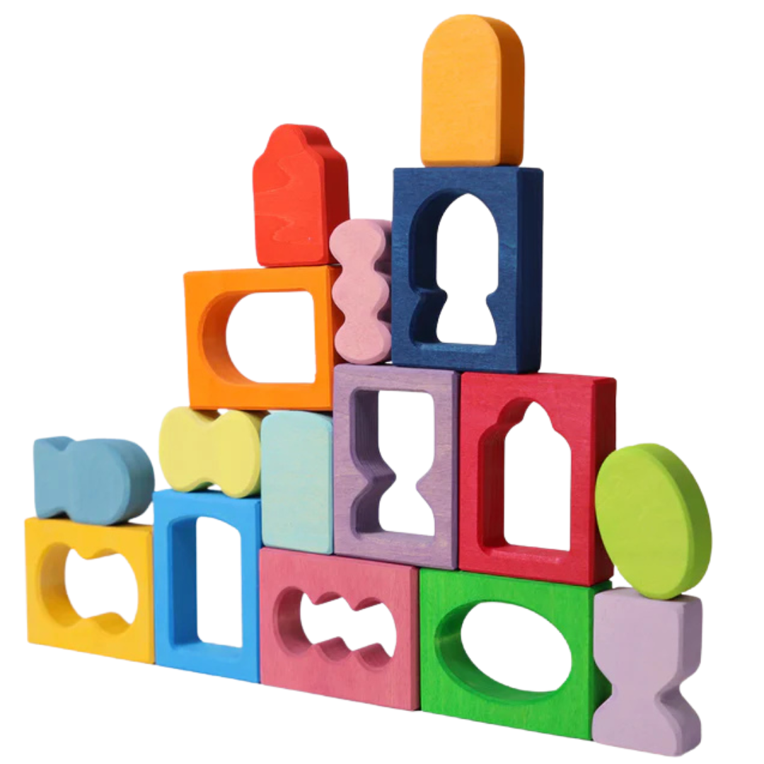 grimm's bouwblokken ramen - 16st | GRIM43689 | 4