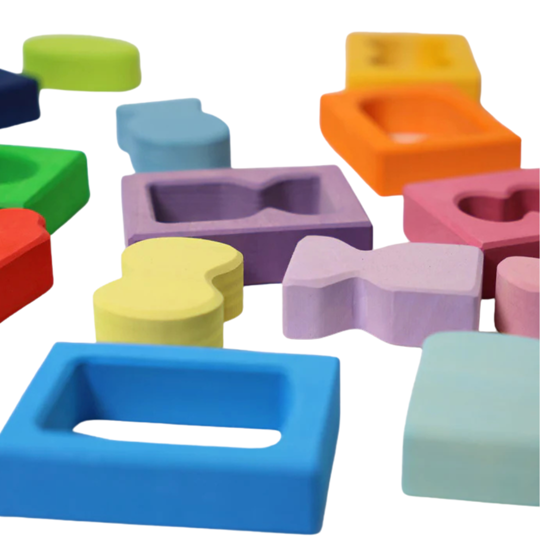 grimm's bouwblokken ramen - 16st | GRIM43689 | 6