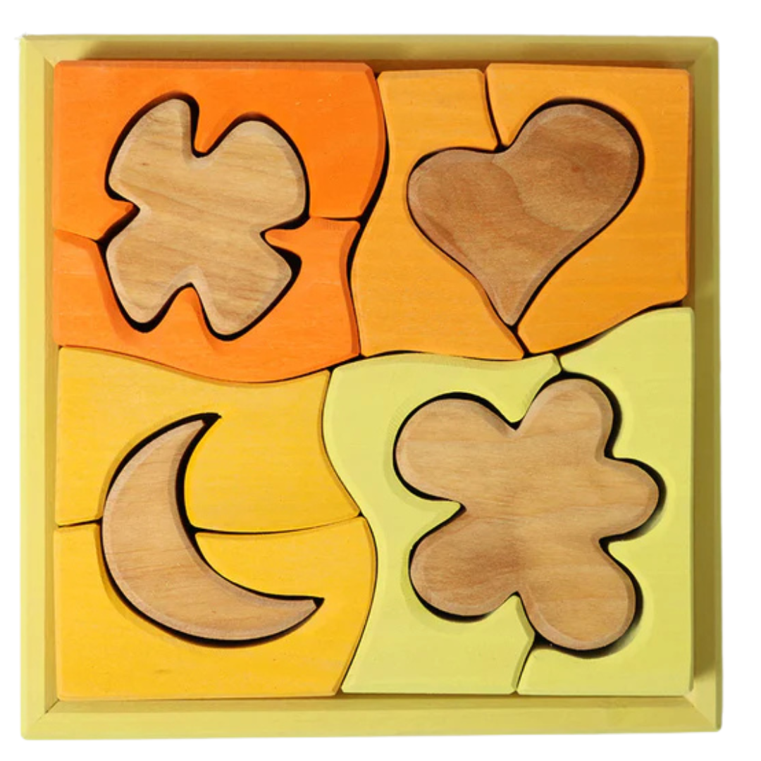 grimm's bouwblokken set - geel - 13st | GRIM43687 | 0