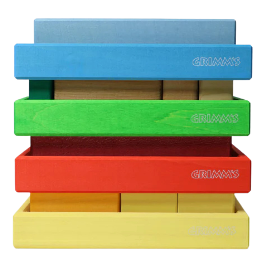 grimm's bouwblokken set - groen - 9st | GRIM43686 | 5