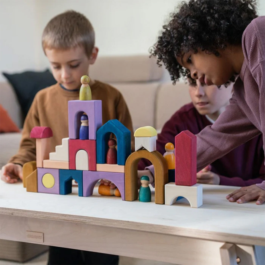 grimm's bouwblokken set - panorama - 24st | GRIM10219 | 2