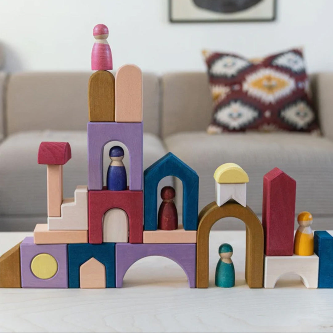 grimm's bouwblokken set - panorama - 24st | GRIM10219 | 3