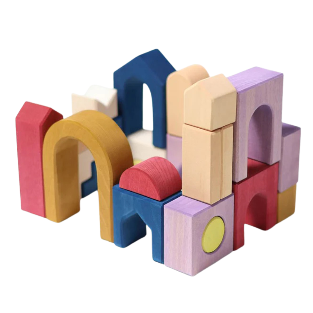 grimm's bouwblokken set - panorama - 24st | GRIM10219 | 4