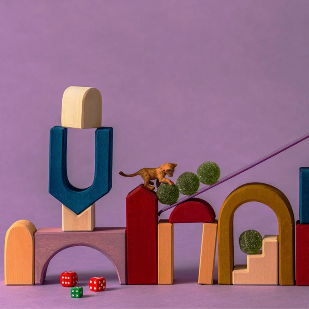 grimm's bouwblokken set - panorama - 24st | GRIM10219 | 6