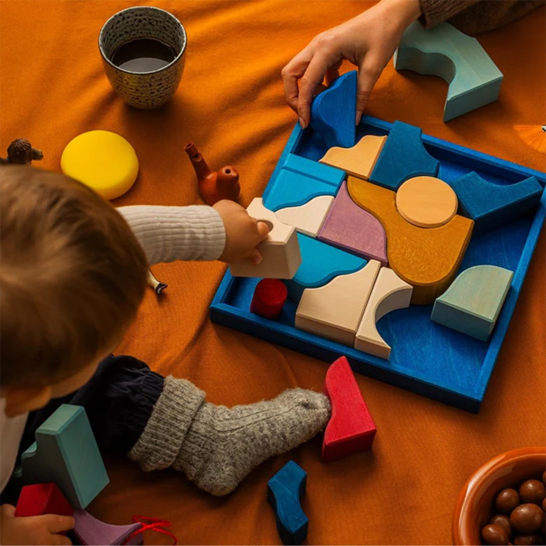 grimm's bouwblokken set - wave - 22st | 43107 | 5