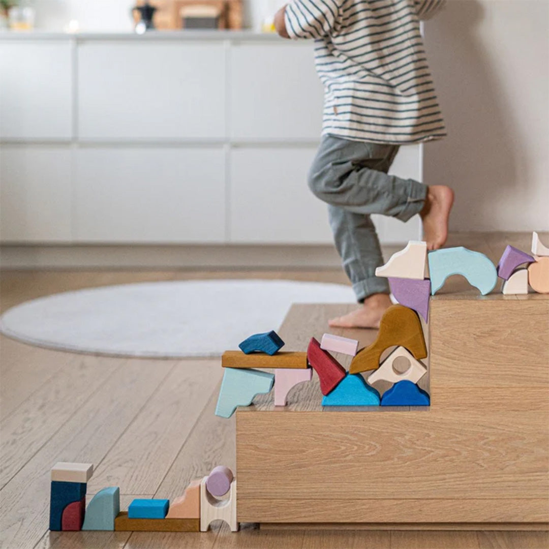 grimm's bouwblokken set - wave - 22st | 43107 | 6