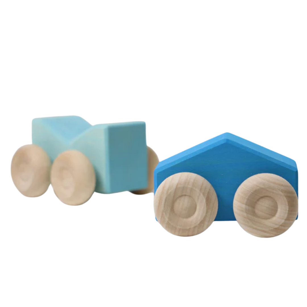 grimm's stapelauto's - blauw - 2st | GRIM09335 | 1