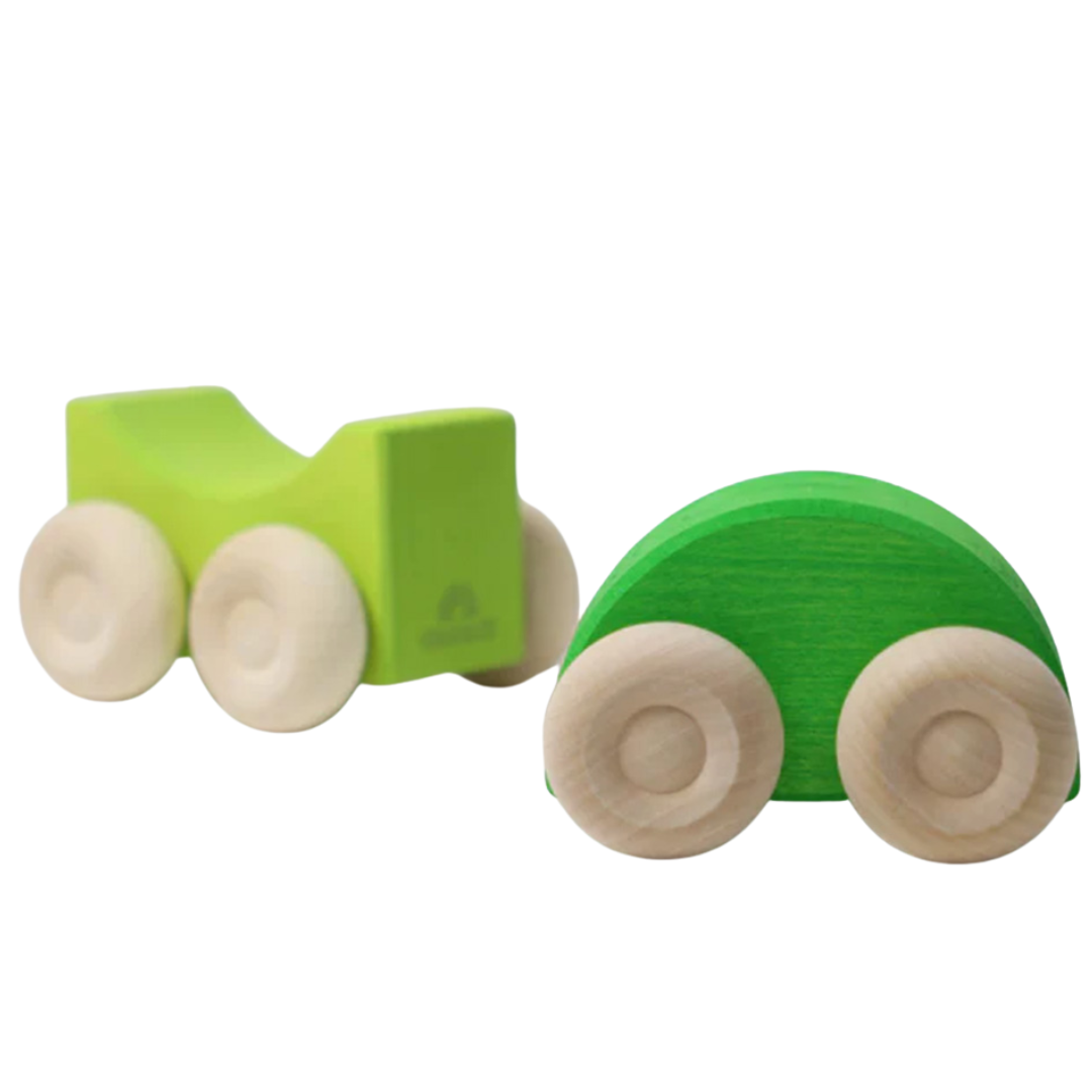 grimm's stapelauto's - groen - 2st | GRIM09336 | 2