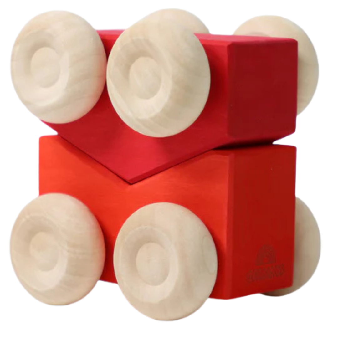 grimm's stapelauto's - rood - 2st | GRIM09332 | 0