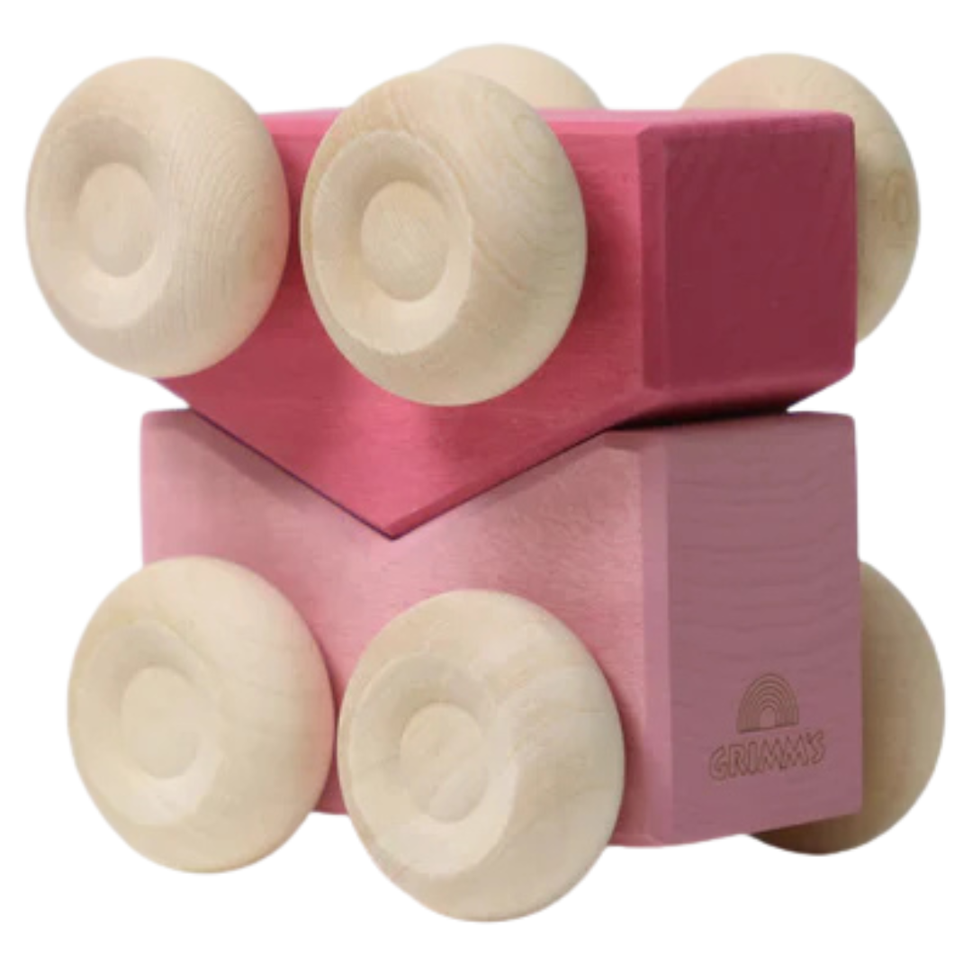 grimm's stapelauto's - roze - 2st | GRIM09333 | 0