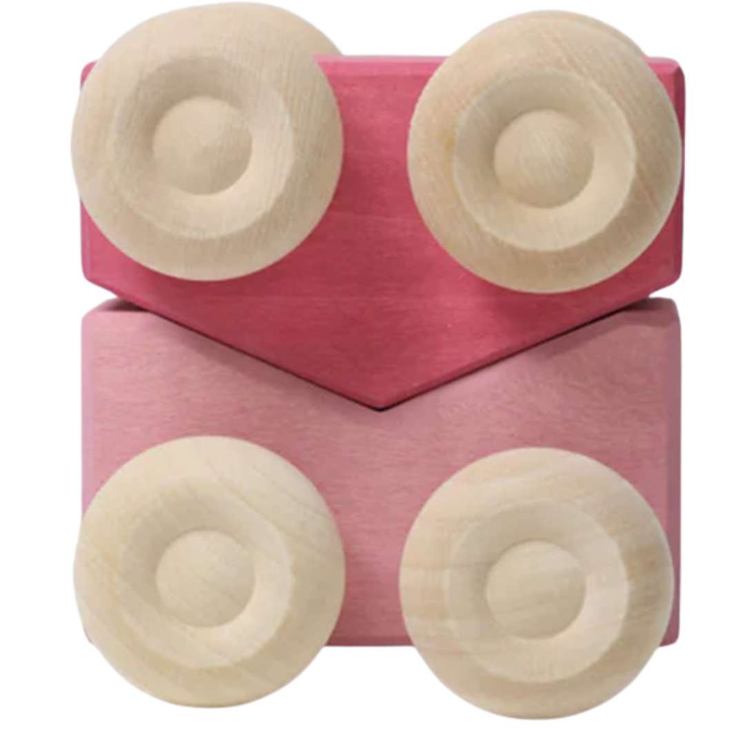 grimm's stapelauto's - roze - 2st | GRIM09333 | 2
