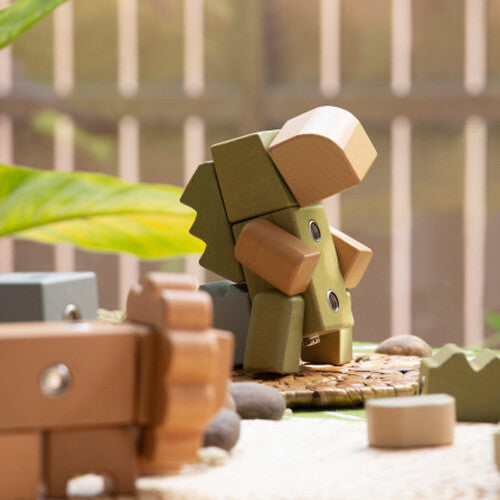 guidecraft blokken met drukknopen - dieren - 33st | G2061 | 7