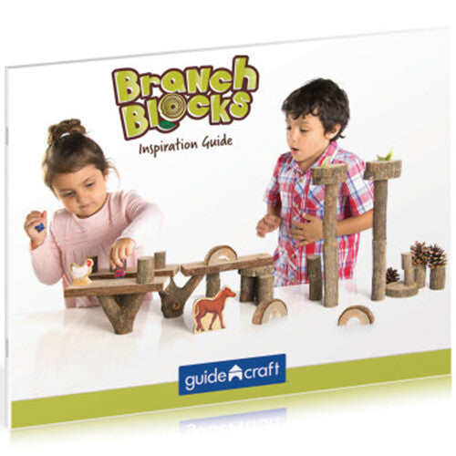 guidecraft bouwblokken met boomschors - 36st | g6770 | 9