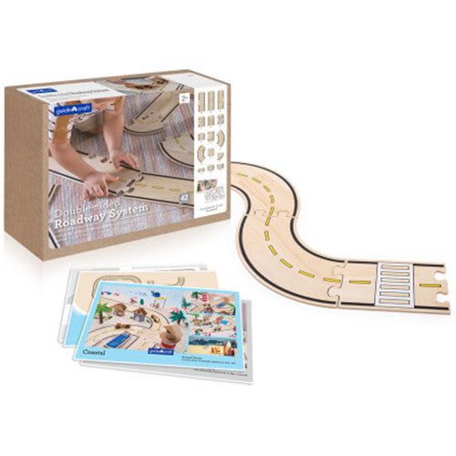 guidecraft dubbelzijdige autoweg - 42st | G6715 | 3